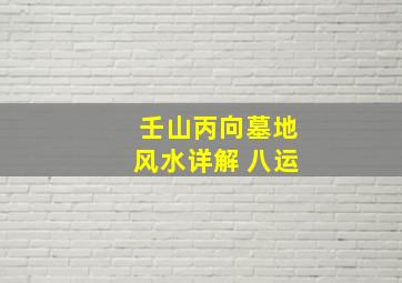 壬山丙向墓地风水详解 八运